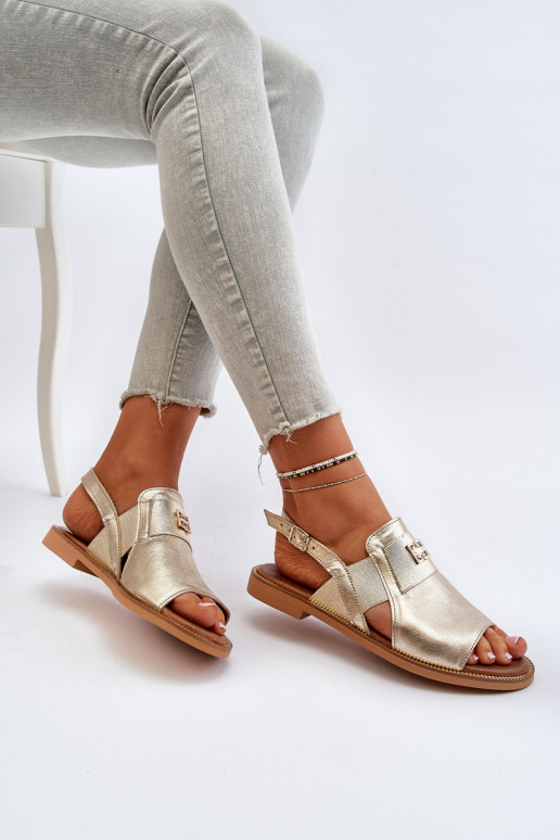 Zazoo 40385 Dámske Dámske sandále zlatej farby Zazoo 40385 Dámske Dámske sandále zlatej farby