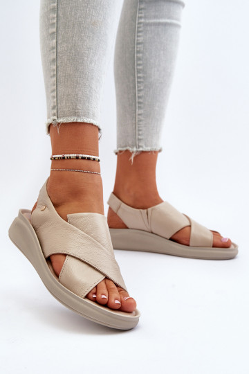 Zazoo 40392 Dámske sandále Dámske béžová