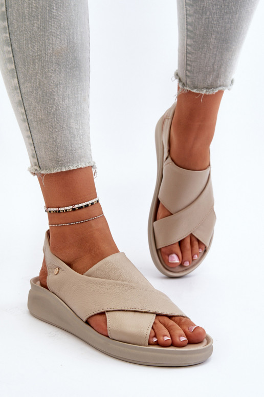 Zazoo 40392 Dámske sandále Dámske béžová