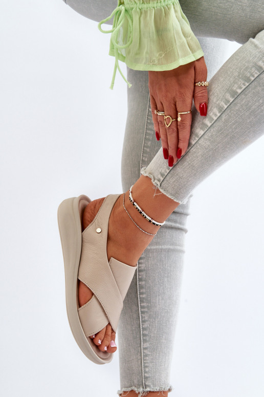 Zazoo 40392 Dámske sandále Dámske béžová