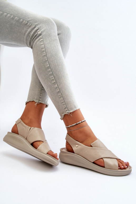 Zazoo 40392 Dámske sandále Dámske béžová