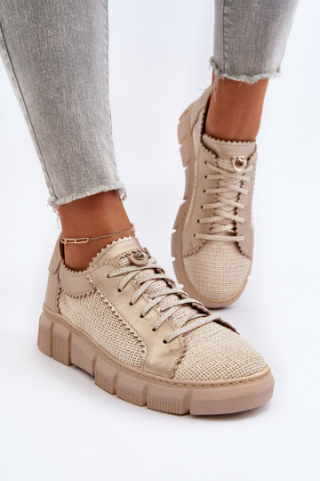 Dámske Kožené topánky Máciejka 05850-22 slonovina