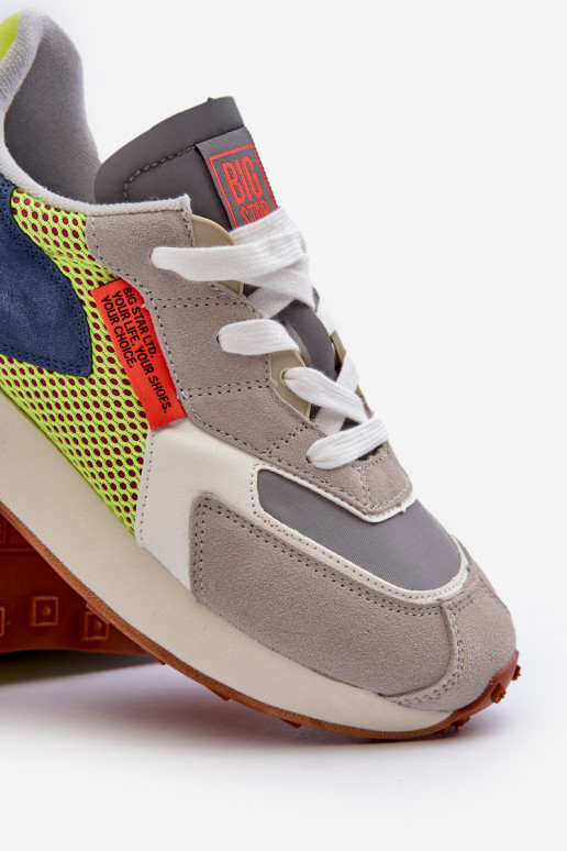 tenisky Tenisky model obuvi pánske Memory Foam System Big Star NN174344 sivá tenisky Tenisky model obuvi pánske Memory Foam System Big Star NN174344 sivá