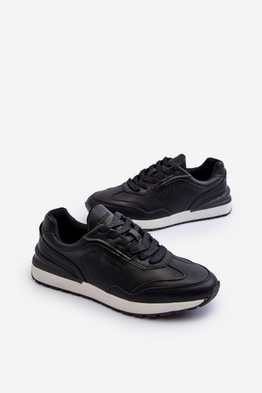 Tenisky model obuvi pánske Kožené BIG STAR NN174287 čierna