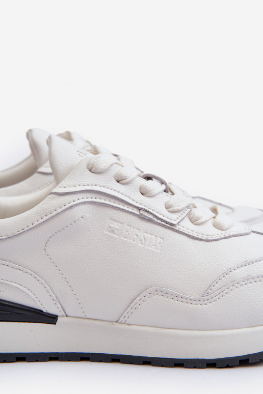 Tenisky model obuvi pánske Kožené BIG STAR NN174288 biela farba