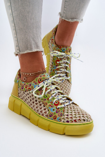 Dámske Kožené topánky Máciejka 05850-09 Limetka