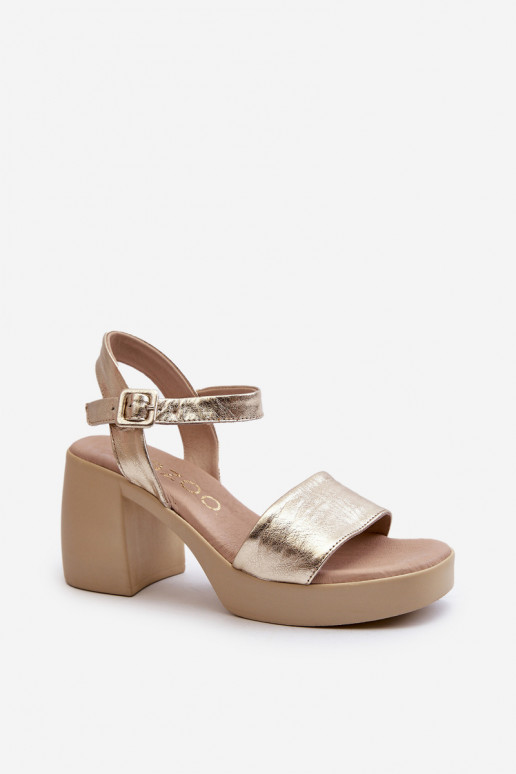 Zazoo 40386 Dámske Dámske sandále Zapnuté Klocku zlatej farby Zazoo 40386 Dámske Dámske sandále Zapnuté Klocku zlatej farby