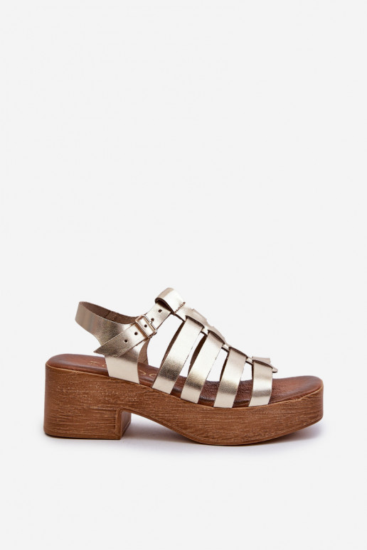 Zazoo 40410 Dámske sandále Dámske zlatej farby Zazoo 40410 Dámske sandále Dámske zlatej farby