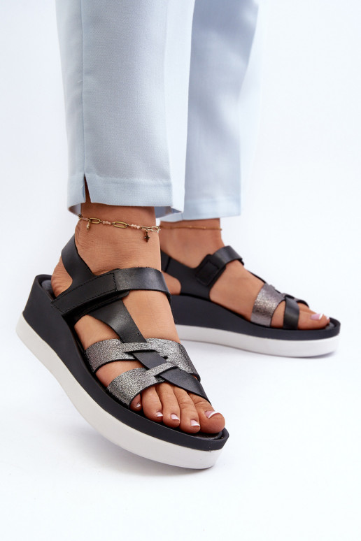 Zazoo 40397 Dámske Dámske sandále s platformou čierna Zazoo 40397 Dámske Dámske sandále s platformou čierna