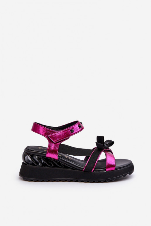 Dámske sandále so stuhami D&A CR956 Ružová Dámske sandále so stuhami D&A CR956 Ružová