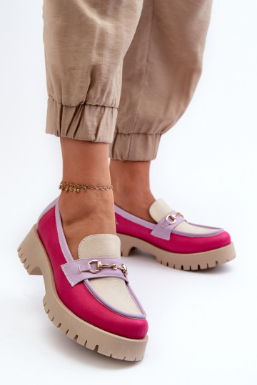 Zazoo 3475 Kožené Dámske Mokasíny béžová