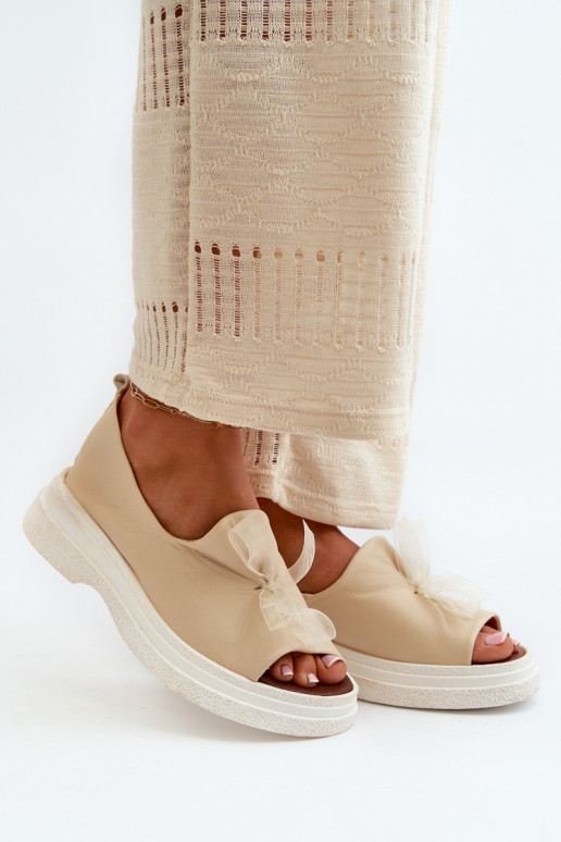 Zazoo 2939 Dámske sandále Dámske so stuhami slonovina Zazoo 2939 Dámske sandále Dámske so stuhami slonovina