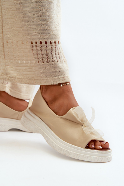 Zazoo 2939 Dámske sandále Dámske so stuhami slonovina Zazoo 2939 Dámske sandále Dámske so stuhami slonovina