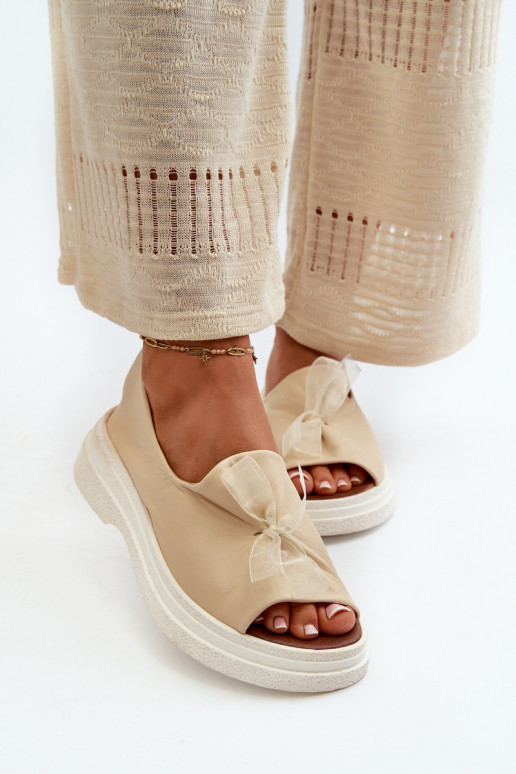 Zazoo 2939 Dámske sandále Dámske so stuhami slonovina Zazoo 2939 Dámske sandále Dámske so stuhami slonovina