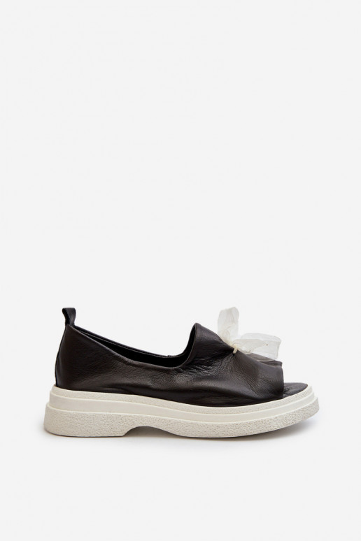 Zazoo 2939 Dámske sandále Dámske so stuhami čierna