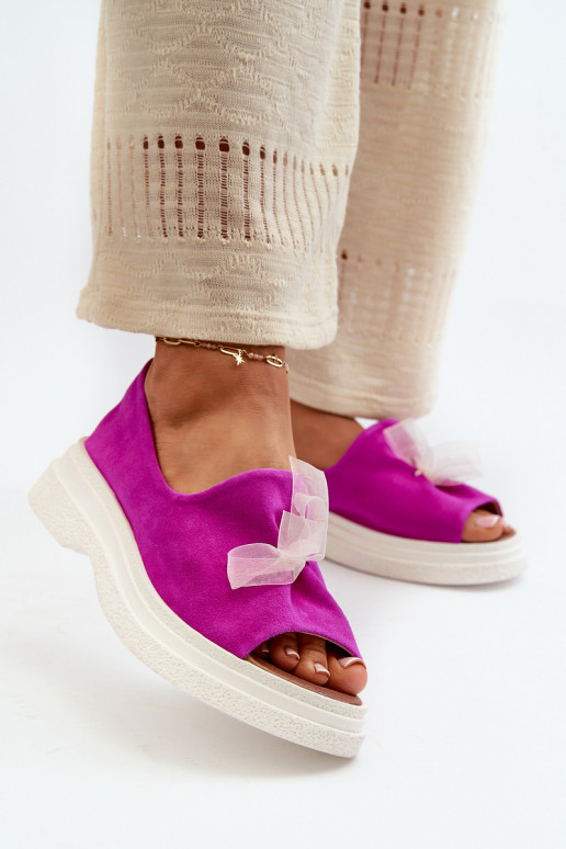 Zazoo 2939 Dámske semišové sandále so stuhami Ružová Zazoo 2939 Dámske semišové sandále so stuhami Ružová