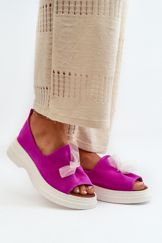 Zazoo 2939 Dámske semišové sandále so stuhami Ružová Zazoo 2939 Dámske semišové sandále so stuhami Ružová