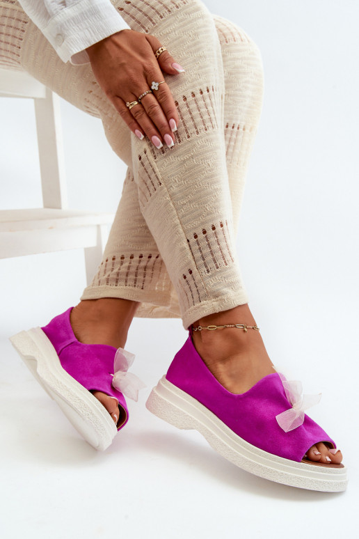 Zazoo 2939 Dámske semišové sandále so stuhami Ružová Zazoo 2939 Dámske semišové sandále so stuhami Ružová