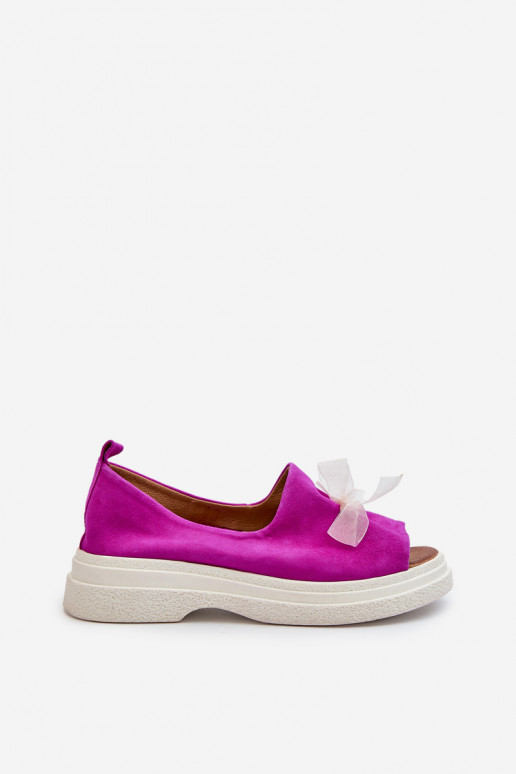 Zazoo 2939 Dámske semišové sandále so stuhami Ružová Zazoo 2939 Dámske semišové sandále so stuhami Ružová