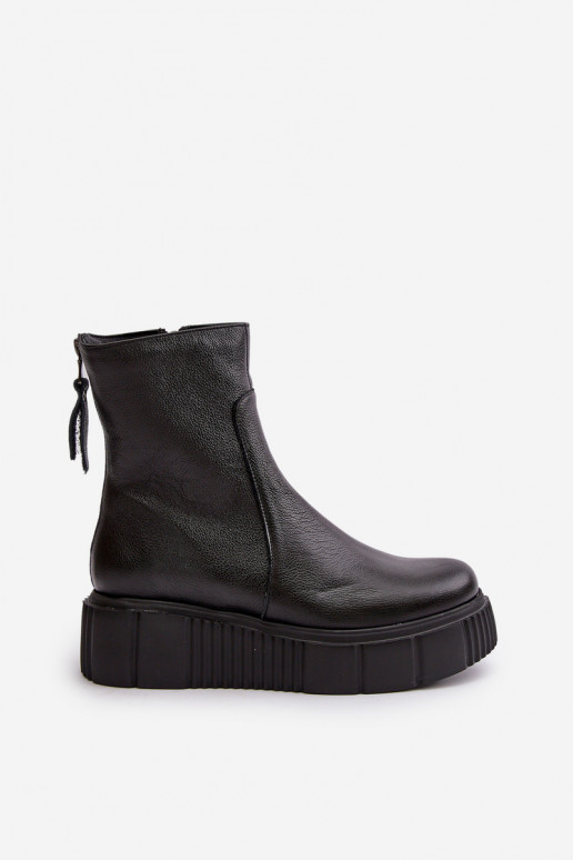 Zazoo 60369 Dámske čižmy s platformou čierna Zazoo 60369 Dámske čižmy s platformou čierna
