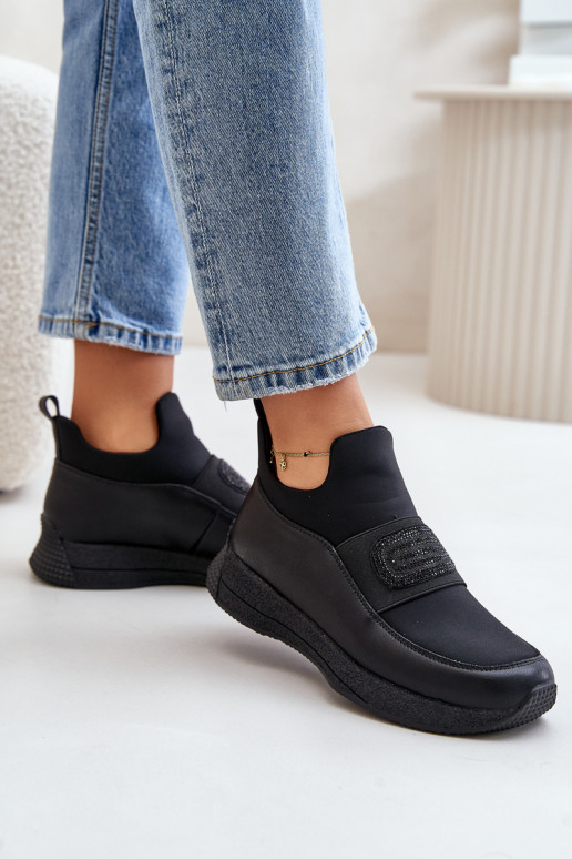 tenisky s platformou Kožené čierna Artiker 55C0035 tenisky s platformou Kožené čierna Artiker 55C0035