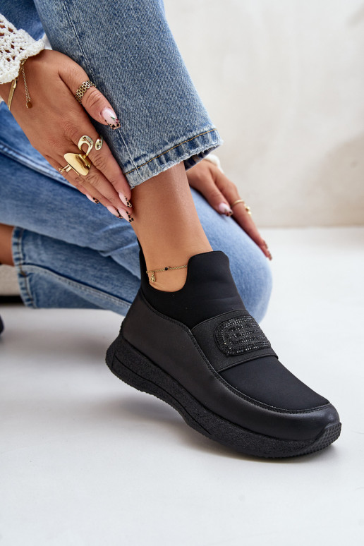 tenisky s platformou Kožené čierna Artiker 55C0035 tenisky s platformou Kožené čierna Artiker 55C0035