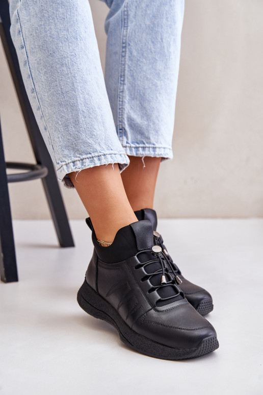 zahriať sa tenisky Kožené Zapnuté Hrad Artiker 55C0041 čierna zahriať sa tenisky Kožené Zapnuté Hrad Artiker 55C0041 čierna