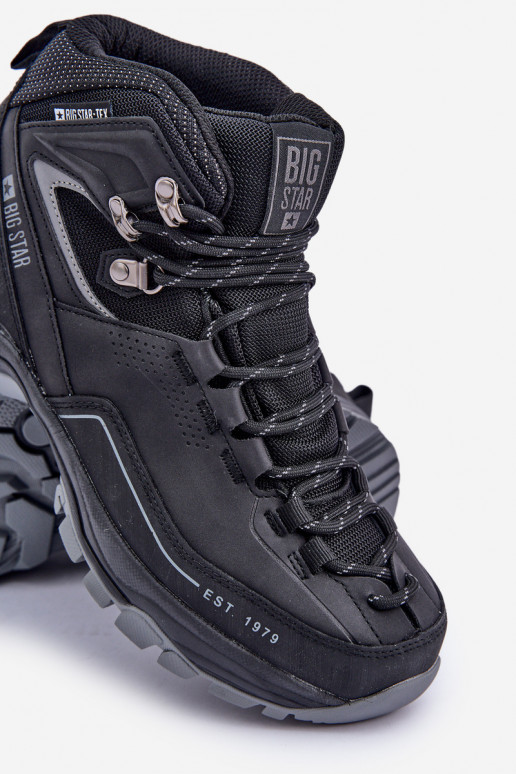 turistické topánky pánske Big Star OO174341 čierna turistické topánky pánske Big Star OO174341 čierna