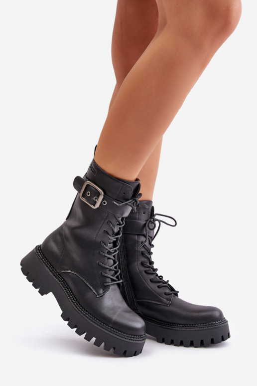 zahriať sa Pracovné členkové topánky s prackami Big Star OO274137 čierna zahriať sa Pracovné členkové topánky s prackami Big Star OO274137 čierna