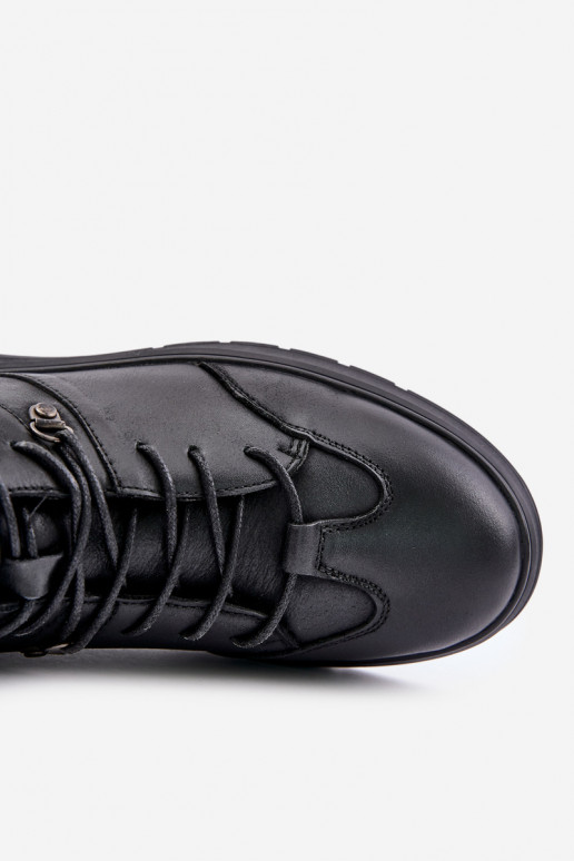 Kožené zahriať sa Štýlovýl tenisiek čižiem pánske Lee Cooper LCJ-24-33-2913 čierna Kožené zahriať sa Štýlovýl tenisiek čižiem pánske Lee Cooper LCJ-24-33-2913 čierna