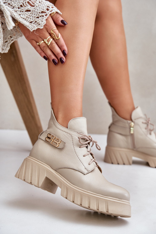 Zazoo 60483 Dámske čižmy S nízkym zvrškom zahriať sa béžová Zazoo 60483 Dámske čižmy S nízkym zvrškom zahriať sa béžová