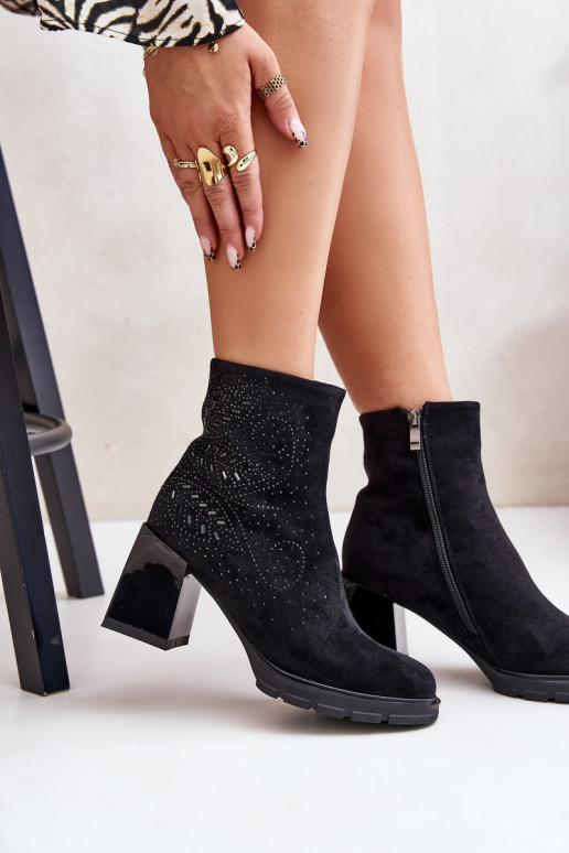 zahriať sa Dámske čižmy S Dekoráciou D&A MR880-130 čierna zahriať sa Dámske čižmy S Dekoráciou D&A MR880-130 čierna