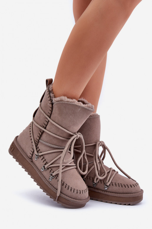 Snehule DámskeZapnutéturalnego zo semišuu D.Franklin DFSH375004 hlinené farby Snehule DámskeZapnutéturalnego zo semišuu D.Franklin DFSH375004 hlinené farby