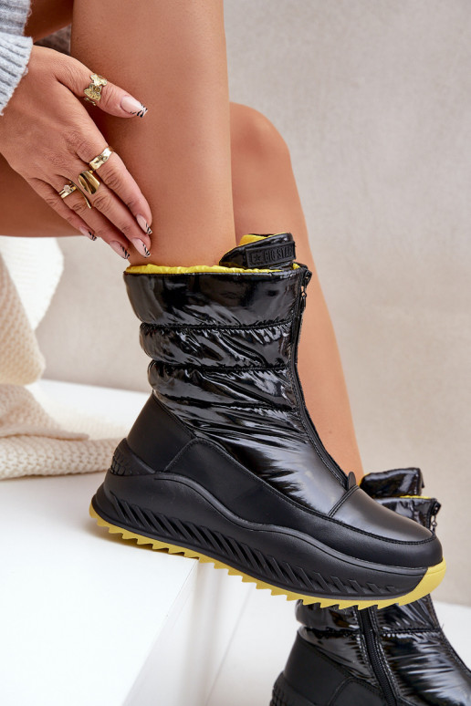 Snehule Dámske Big Star OO274A395 čierna Snehule Dámske Big Star OO274A395 čierna