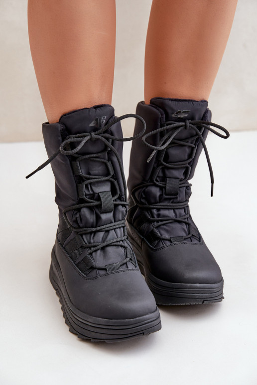 Dámske Snehule INUAOciepliną Primaloft 4F 4FRAIN24FSBSF012 čierna