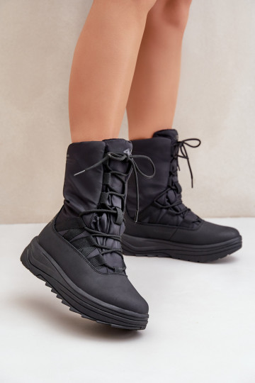 Dámske Snehule INUAOciepliną Primaloft 4F 4FRAIN24FSBSF012 čierna 2