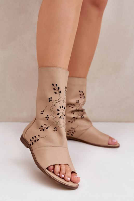 Zazoo 3437 Dámske Dámske sandále s čižmami Zapnuté Hrad béžová Zazoo 3437 Dámske Dámske sandále s čižmami Zapnuté Hrad béžová