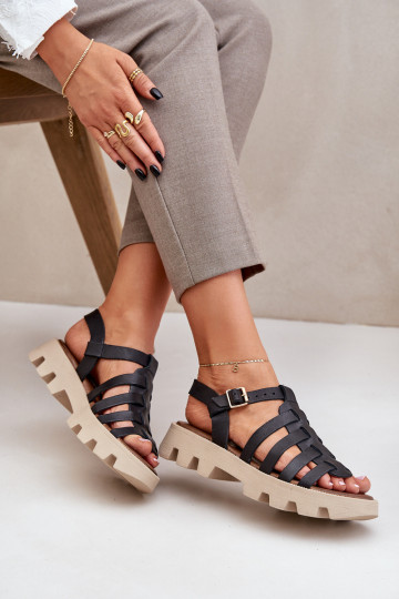 Dámske sandále Dámske Zazoo 3695 čierna