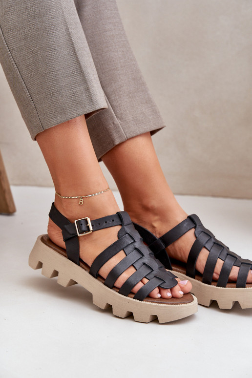 Dámske sandále Dámske Zazoo 3695 čierna