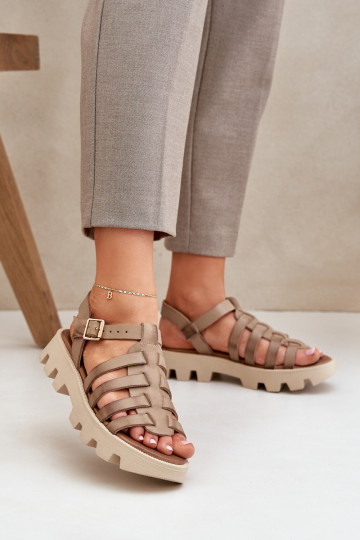 Dámske sandále Dámske Zazoo 3695 béžová