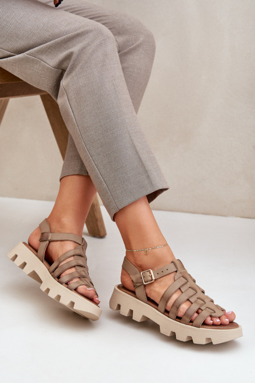 Dámske sandále Dámske Zazoo 3695 béžová