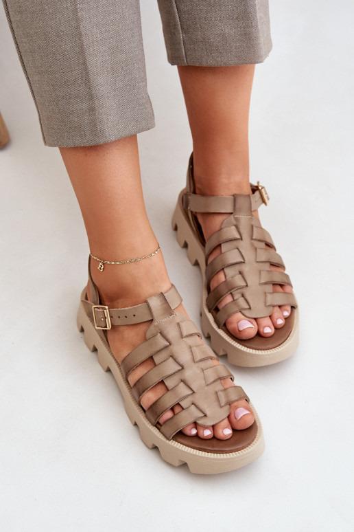 Dámske sandále Dámske Zazoo 3695 béžová