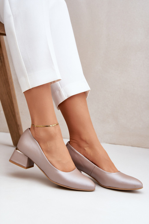 Kožené Topánky LeInski 3118 béžová Kožené Topánky LeInski 3118 béžová