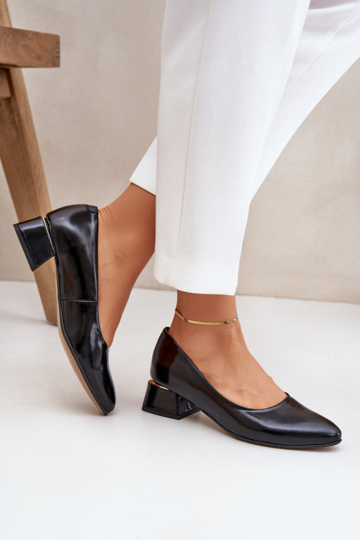 Kožené Topánky LeInski 3118 čierna Kožené Topánky LeInski 3118 čierna