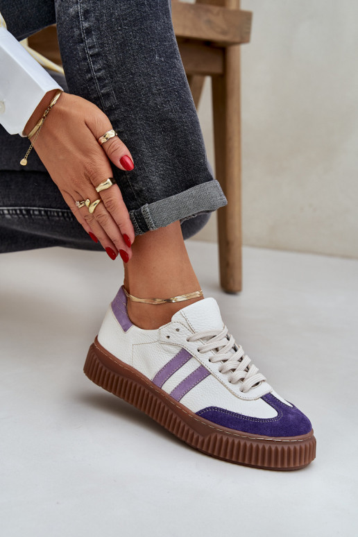 Zazoo N1068S6 Kožené Nízka Tenisky model obuvi Dámske s platformou biela farba Zazoo N1068S6 Kožené Nízka Tenisky model obuvi Dámske s platformou biela farba