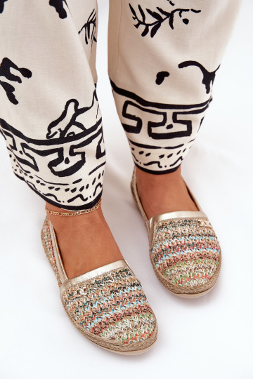 Elegantné kožené espadrilky s tkaním Zazoo 10178 rôznych farieb