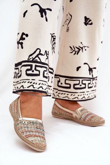 Elegantné kožené espadrilky s tkaním Zazoo 10178 rôznych farieb 2