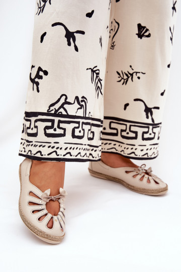 rovná sa BalerínkyZapnutéturalnej Skóry Zazoo 10179 béžová