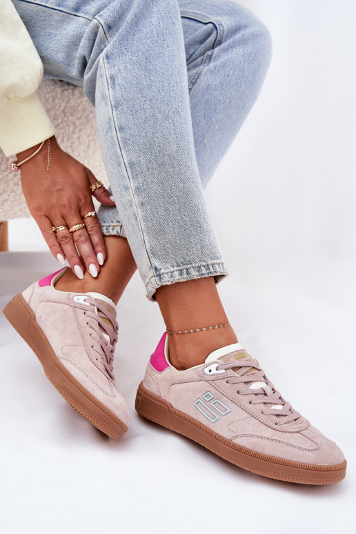 zo semišu tenisky Tenisky model obuvi Dámske D.Franklin DFSH387005 Ružová