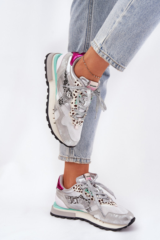 Tenisky model obuvi tenisky Dámske D.Franklin DFSH378006 strieborná farba Tenisky model obuvi tenisky Dámske D.Franklin DFSH378006 strieborná farba